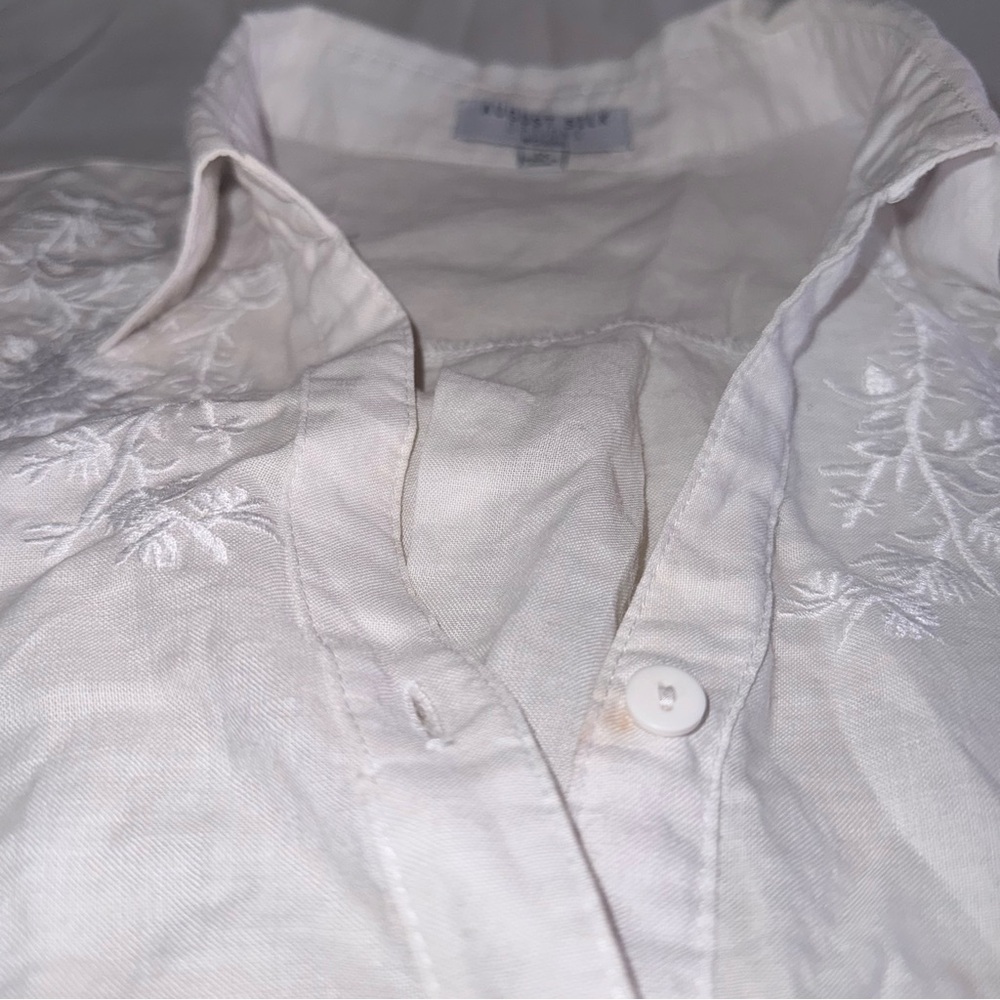 White Button-Up Shirt - Picture 2 of 7